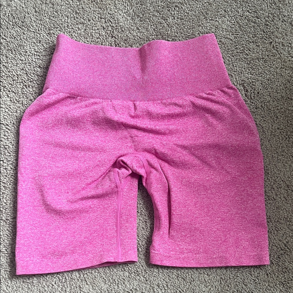 NVGTN Pink Scrunch Seamless Shorts